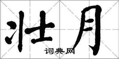 翁闿运壮月楷书怎么写