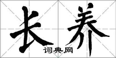 翁闿运长养楷书怎么写
