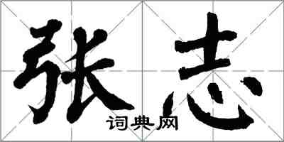 翁闿运张志楷书怎么写