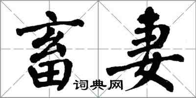 翁闿运畜妻楷书怎么写