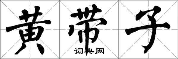 翁闿运黄带子楷书怎么写