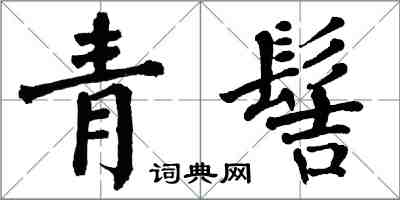 翁闿运青髻楷书怎么写