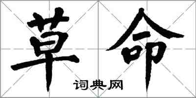 翁闿运草命楷书怎么写