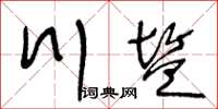 王冬龄川盐草书怎么写