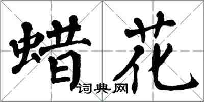 翁闿运蜡花楷书怎么写