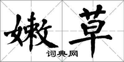 翁闿运嫩草楷书怎么写