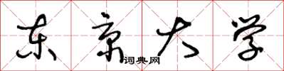 王冬龄东京大学草书怎么写