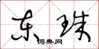王冬龄东珠草书怎么写