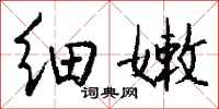钱沛云细嫩行书怎么写
