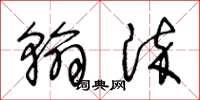 王冬龄翰染草书怎么写