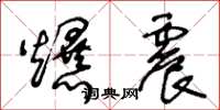 王冬龄爆震草书怎么写