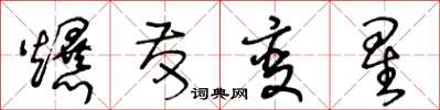 王冬龄爆发变星草书怎么写