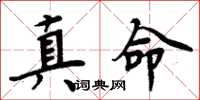 周炳元真命楷书怎么写