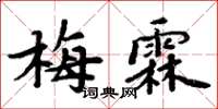 周炳元梅霖楷书怎么写