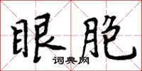 周炳元眼胞楷书怎么写
