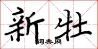 周炳元新牡楷书怎么写