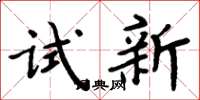 周炳元试新楷书怎么写