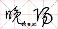 王冬龄晚阳草书怎么写