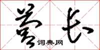 刘少英营长草书怎么写