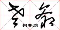 刘少英老爷草书怎么写