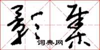 刘少英影集草书怎么写