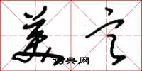 刘少英美言草书怎么写