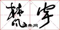 刘少英梵宇草书怎么写