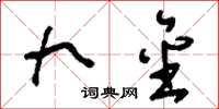 刘少英九金草书怎么写