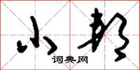 刘少英小邦草书怎么写