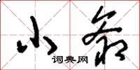 刘少英小爷草书怎么写