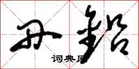 刘少英丹铅草书怎么写