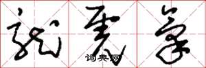 刘少英龙虎气草书怎么写