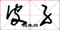 刘少英皮子草书怎么写