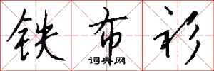 钱沛云铁布衫行书怎么写