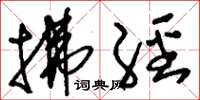 刘少英拂经草书怎么写
