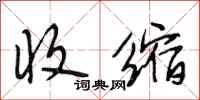 段相林收缩行书怎么写
