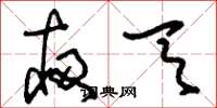 刘少英夜天草书怎么写