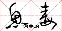 刘少英鱼毒草书怎么写