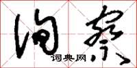 刘少英询察草书怎么写
