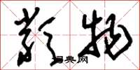 刘少英类物草书怎么写