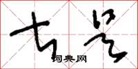 刘少英甚是草书怎么写