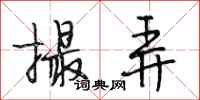 段相林撮弄行书怎么写