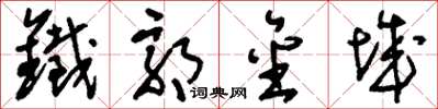 刘少英铁郭金城草书怎么写