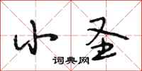 段相林小圣行书怎么写