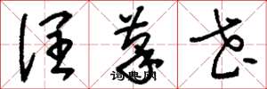 刘少英润笔花草书怎么写