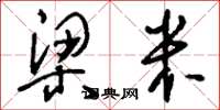 刘少英梁米草书怎么写
