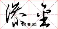 刘少英渗金草书怎么写