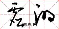 刘少英虚的草书怎么写