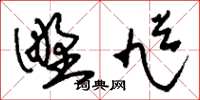 刘少英野馗草书怎么写
