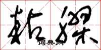 刘少英粘胶草书怎么写